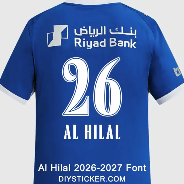 al-hilal-2026-2027-font-application-effect Al Hilal 2026-2027 Kit Nameset Printing Guide