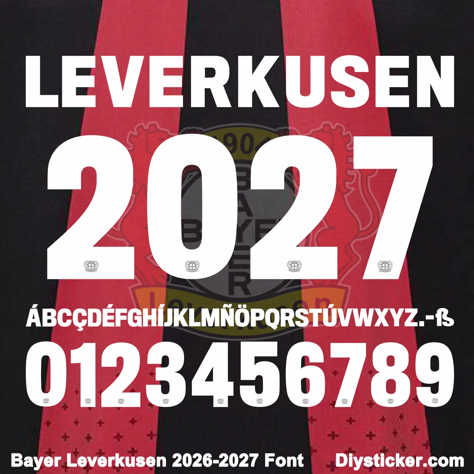 Bayer Leverkusen 2026-2027 Font | TTF & Vector Files