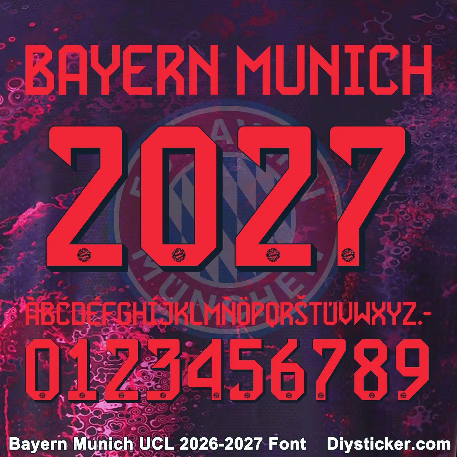 Bayern Munich UCL 2026-2027 Font | TTF & Vector Files