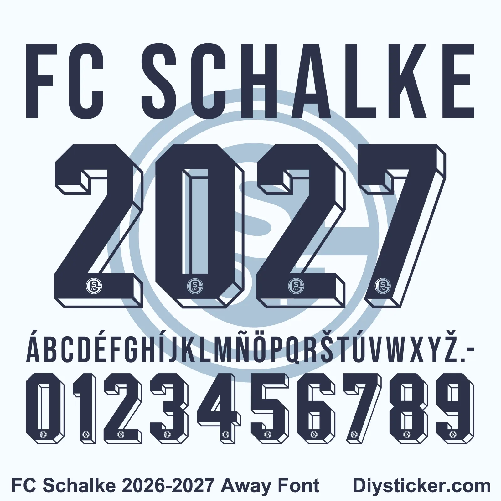 FC Schalke 2026-2027 Away Font | TTF & Vector