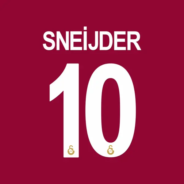 galatasaray-sneijder-10-nameset Galatasaray Sneijder 10 football jersey nameset sticker for DIY repair