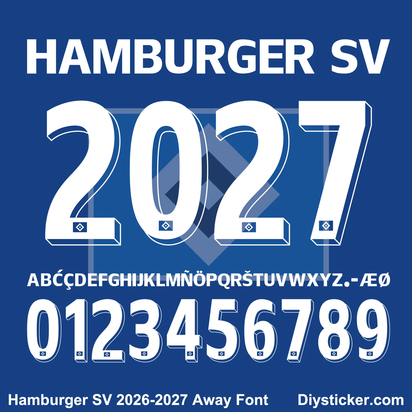 Hamburger SV 2026-2027 Away Font | TTF & Vector Files