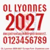 ol-lyonnes-2026-2027-font-download Complete red uppercase alphabet vectors and inlined number character map sheet for OL Lyonnes 2026-2027 font